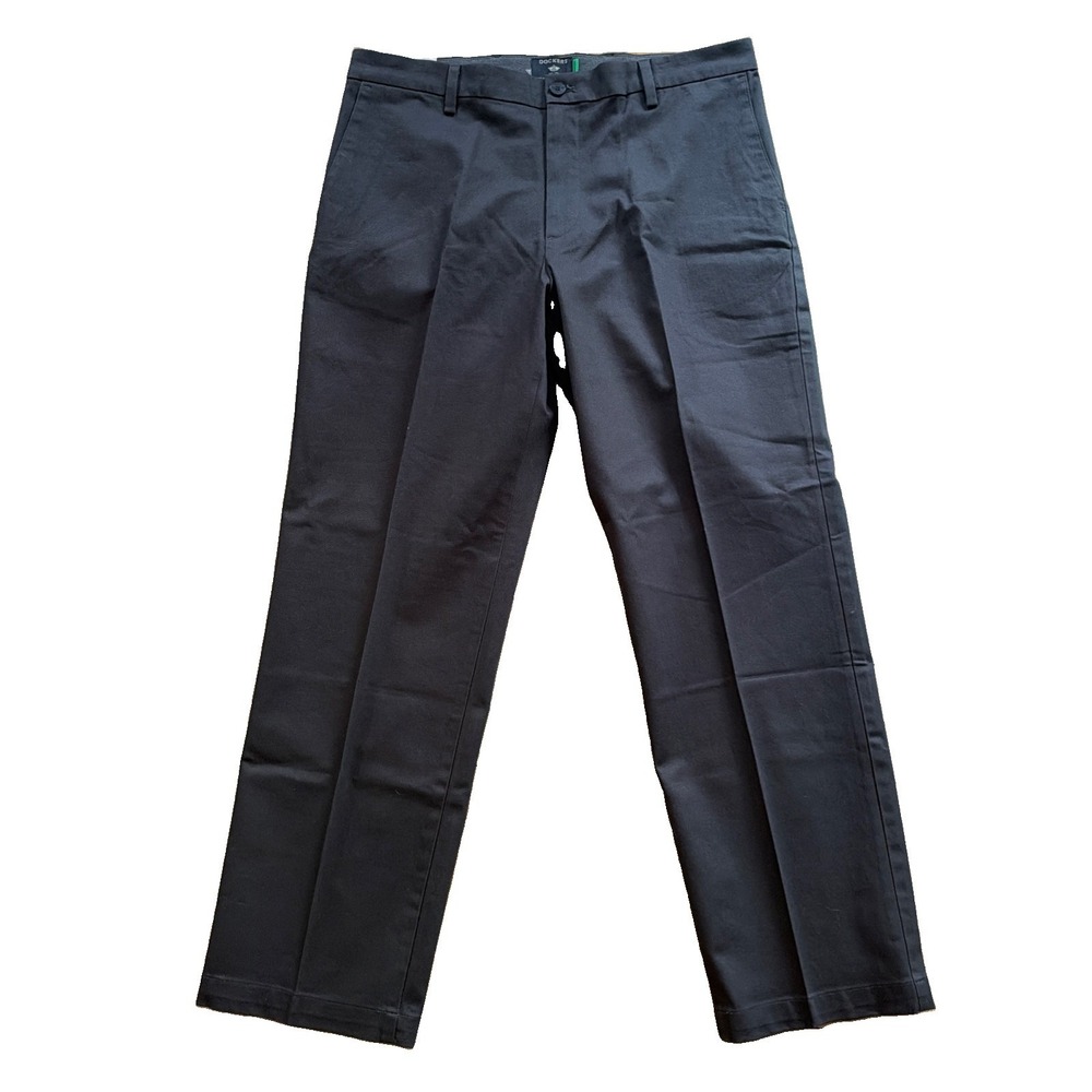 Dockers Signature Iron Free Khaki Classic Fit Straight Leg Pants 34x30 Gray NWT